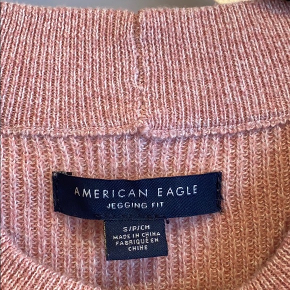 American Eagle pink soft striped sweater - Picture 3 of 4